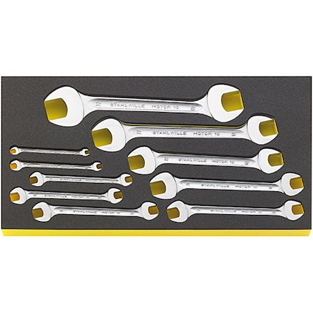 Double Open Ended Wrench I.TCS Inlay No.TCS WT 10/10 6-32MM -tray10-pcs.